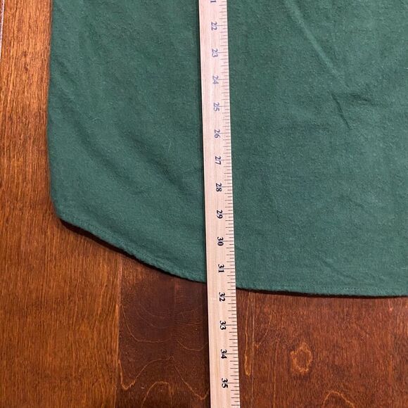 J. Crew Mercantile Flex Outdoors Button Front Green Shirt Men's Size LT - Picture 8 of 8